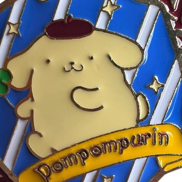 Pompompurin Academia Badge Enamel Pin - Picture 7 of 7